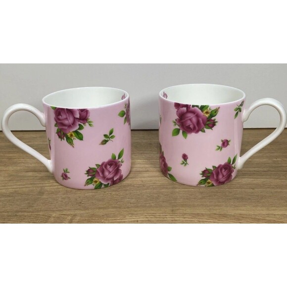Royal Albert New Country Roses Casual Modern Mugs Set Of 2 - Picture 1 of 11